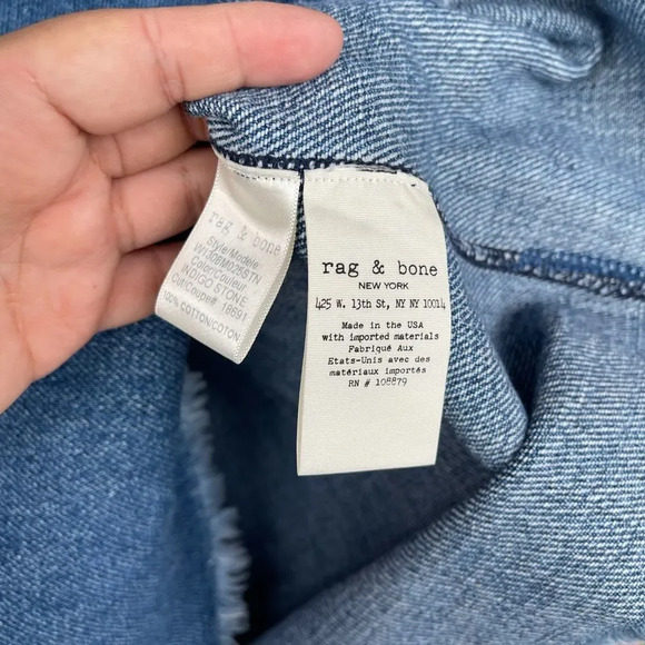 RAG & BONE Denim T-Shirt Dress small - Picture 8 of 11